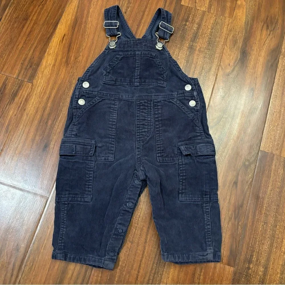 Old Navy navy corduroy vintage overalls